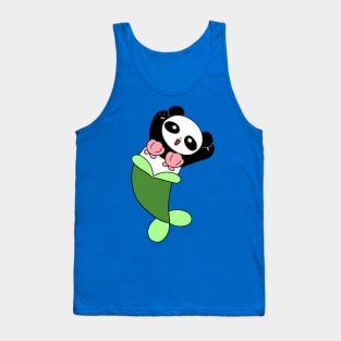 Mermaid Panda Tank Top